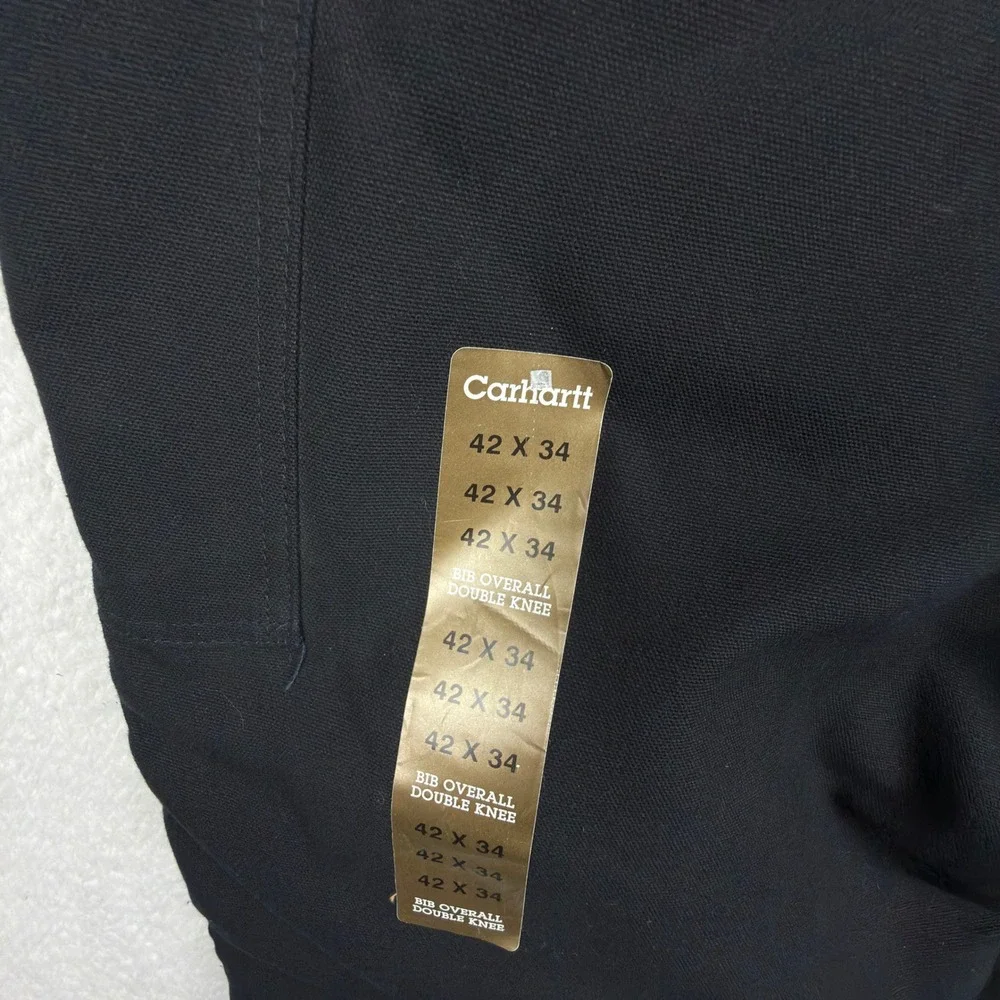 Carhartt Arctic Quilt Lined Bibs Overalls Mens 42x34 R03 BLK Black NWT‎ NOS